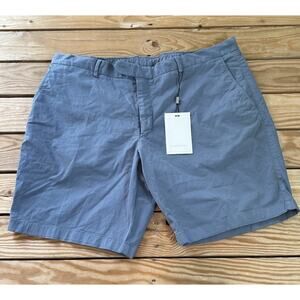 NWT $89 Suitsupply Porto Shorts Size 40 Men’s Blue Cotton Stretch